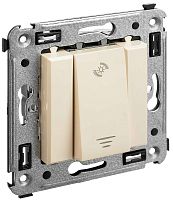 Светорегулятор кнопочный без рамки DKC Avanti 1-кл. 5–220Вт ванильная дымка картинка